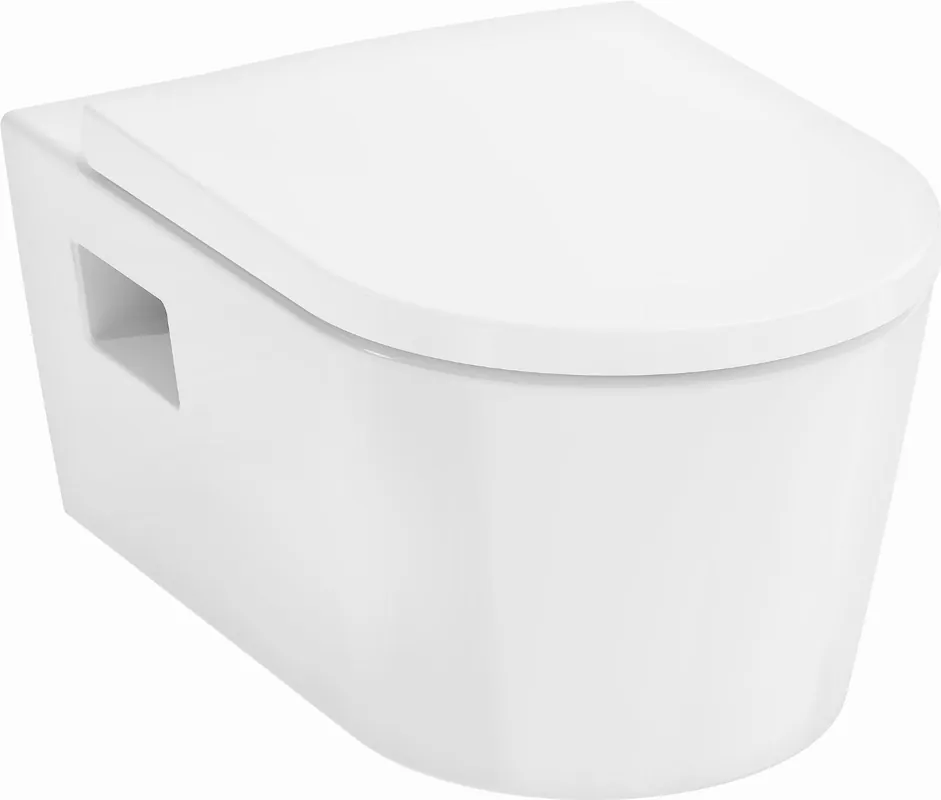 Fabrieksprijs Hansgrohe EluPura Original S wandcloset set 540 AquaChannel Flush met closetzitting wit 60207450