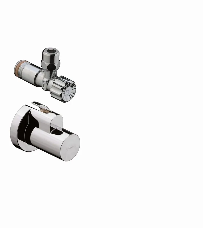 Hansgrohe Flowstar hoekstopkraan met afdekrozet G3/8" geborsteld brons (G1/2" koppelingen bijgeleverd) 13954140 Favoriet