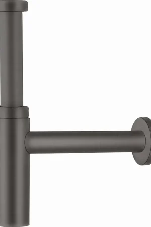 Alleen Vandaag Hansgrohe Flowstar S designsifon, aanpassingsafstand 60-165mm, afstand wand max. 330mm, G 1.1/4", DN32, geborsteld zwart chroom