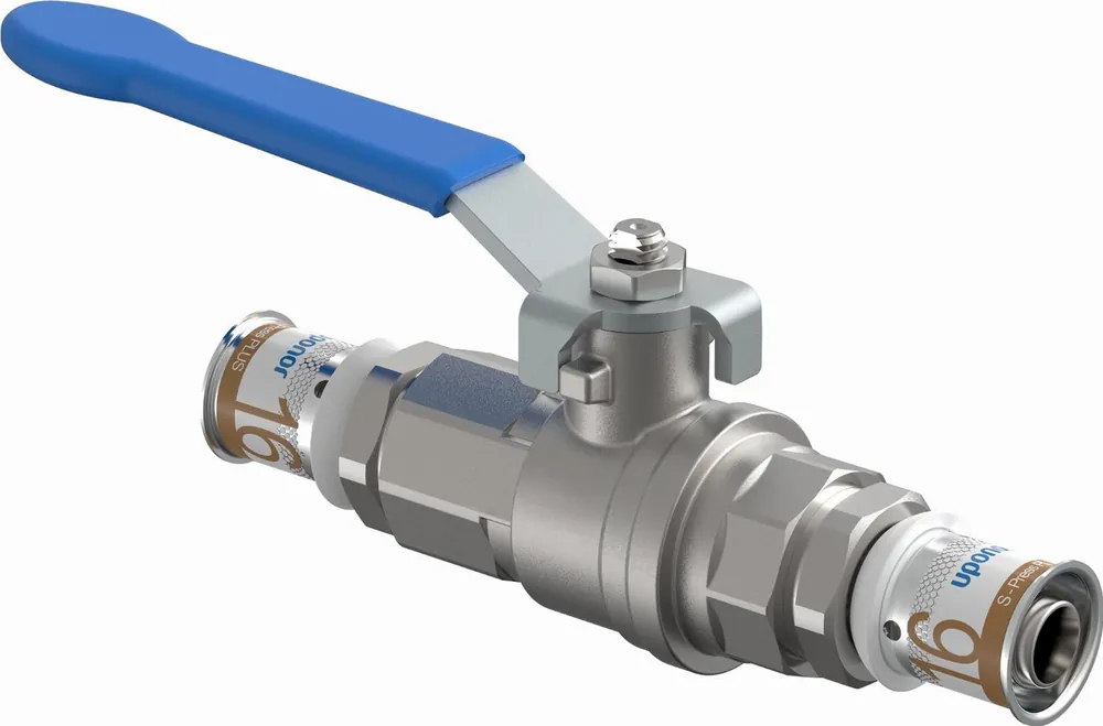 Uponor S-Press PLUS stopkraan met spindel 25mm 1119312 Must-Have