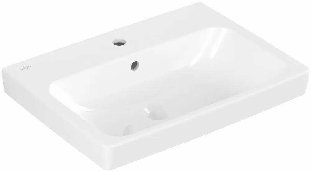 Gereduceerde Prijs Villeroy & Boch Architectura wastafel m. kraangat m. overloop 60x44.5x16.5cm wit 4A876001