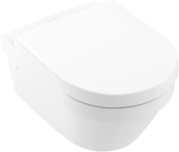 Bestel Nu Villeroy & Boch Architectura combipack, wandcloset 53cm directflush met closetzitting SC/QR wit 4694HR01