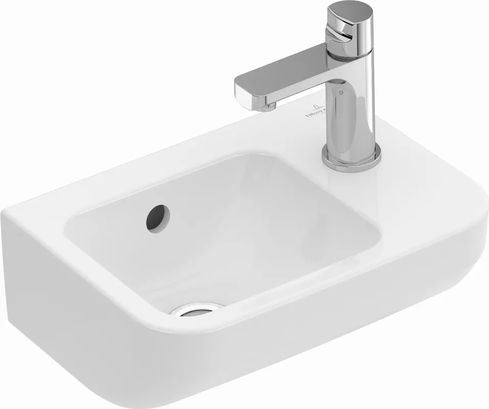 Villeroy & Boch Architectura fontein m. kraangat rechts m. overloop 36x26cm incl. bevestigingset wit 43733601 Uitverkoop
