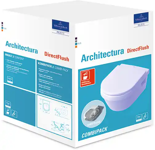 Villeroy & Boch Omnia Architectura combipack 53cm directFlush wit 5684HR01 Populair