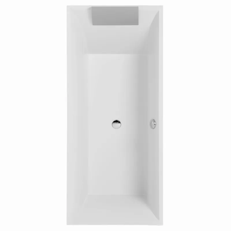 Superprijs Villeroy & Boch Squaro kunststof bad quaryl rechthoekig 170x75x50cm met poten wit UBQ170SQR2V-01