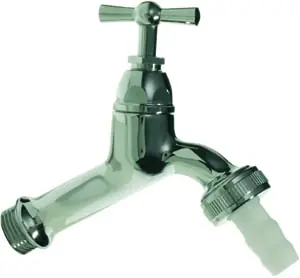Vsh, tapkraan, nen-model met slangkoppeling (krukbediening), met greep, wand, vast, 1/2", messing Superprijs