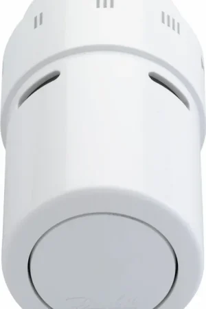 Danfoss thermostaatknop, binnenzeskant 22, vloeistofgevuld, bereik 8-28°C, wit RAL9016 Nieuw