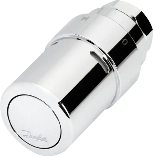 Danfoss thermostaatknop, M30x1,5, vloeistofgevuld, bereik 0-28°C, chroom Op = Op