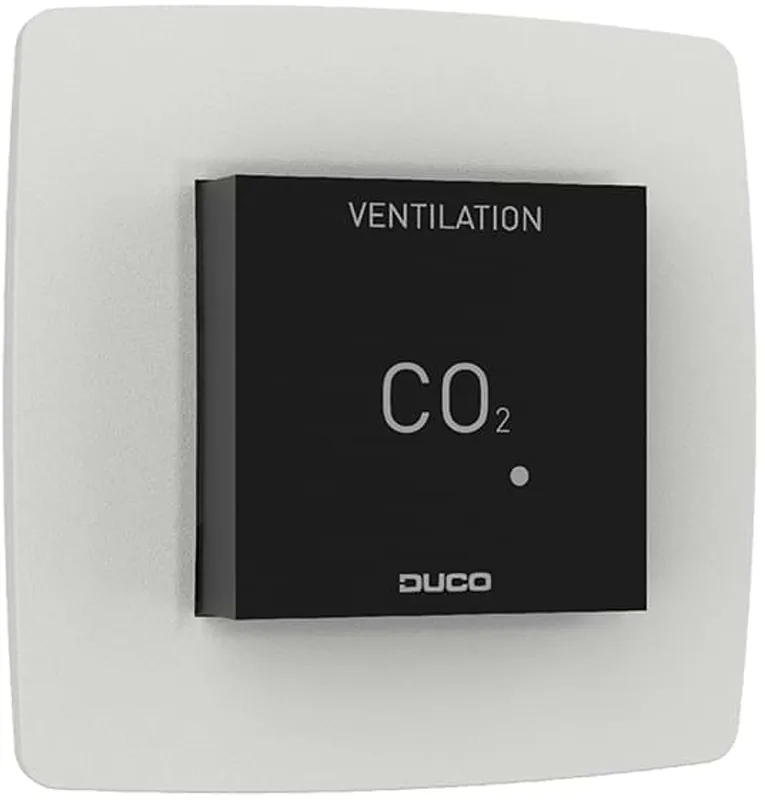 Duco CO2 ruimtesensor zonder bediening RF/W zwart 0000-4636 Seizoensaanbieding
