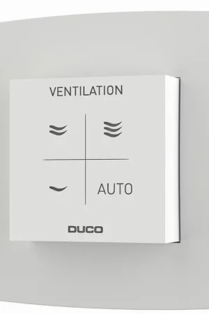 Alleen Vandaag Duco vocht ruimtesensor met bediening RF/W wit 0000-4606