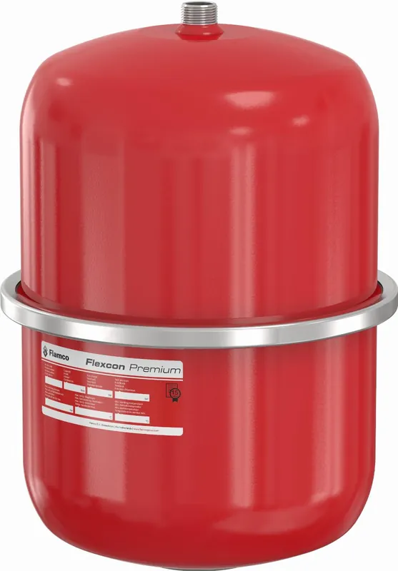 Flamco Flexcon Premium expansievat 18 liter/1 bar rood met kunststof membraan 16917 Shop Nu