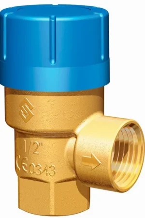 Actieprijs Flamco Prescor overstortventielen, haaks, messing, 6 bar, 1/2" x 1/2"