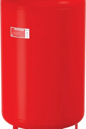 Must-Have Flamco Flexcon expansievat, met poten, 200l, voordruk 1bar, einddruk 6bar, max 70°C continu, hxØ 1330x484mm, rood
