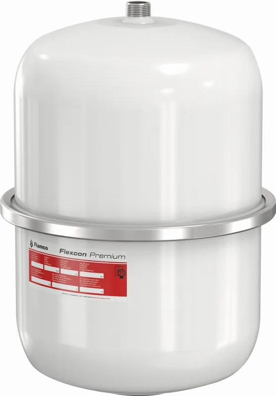Dagaanbieding Flamco Flexcon Premium expansievat 18 liter / 1 bar wit met kunststof membraan 16921