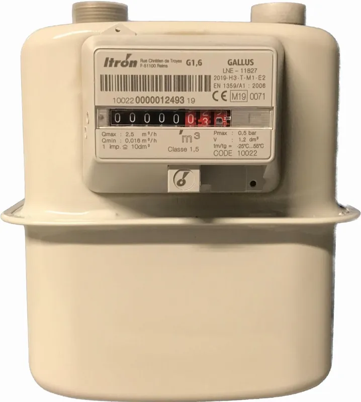 Gavilar Balgengasmeter G1,6 3/4" 2,5 Nm3/h hoh 100 mm (zonder koppelingen) 80550 Beste Prijs