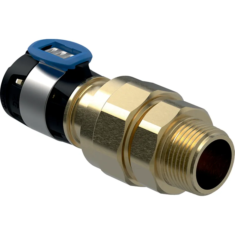 Geberit FlowFit 3-d overgang m/BU siliciumbrons d25-3/4" Beperkt Aanbod
