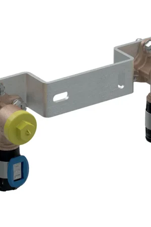 Direct Beschikbaar Geberit FlowFit geminibeugel met 2 muurplaten brons d16-Rp1/2"