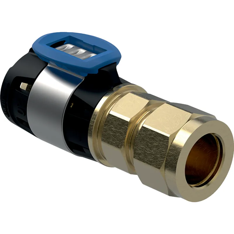 Fabrieksprijs Geberit FlowFit overgang met knelkoppeling siliciumbrons d16-12