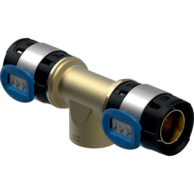 Op = Op Geberit FlowFit overgang T-stuk BI brons d25-1/2"-25