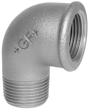 Snelle Levering GF 092 knie 90gr 1/2" (binnendraad x buitendraad) gegalvaniseerd FM