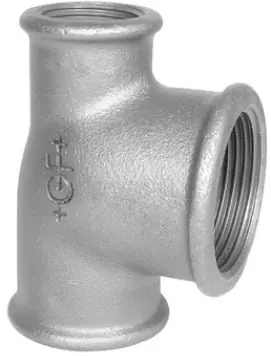 Exclusieve Aanbieding GF 130 T-stuk 1 - 1 - 1/2 zwart FM