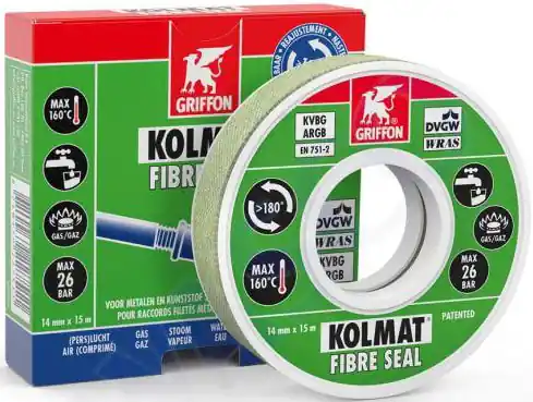 Uitverkoop Griffon Kolmat Fibre Seal Rol 12 mm x 15 m NL/FR
