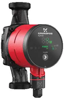 Grundfos Alpha 1 tapwaterpomp 230V G1 1/2" 25-60 - L=180mm 99199593 Beste Prijs