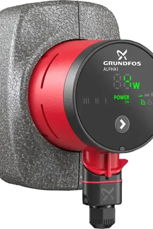 Grundfos Alpha1 circulatiepomp, 25-80, DN 25, 1x230V, 2.14m³/h, PN 10, gietijzer, b1xb2xhxl 44x44x104x130mm 99199596 Must-Have