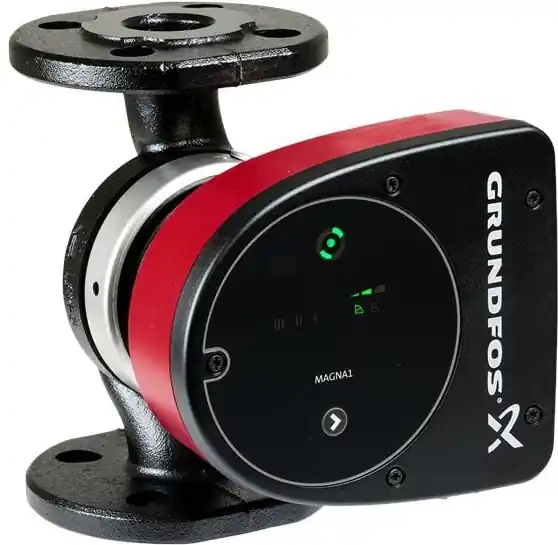 Op = Op Grundfos Magna 1 circulatiepomp 230V 40-80 flens - L=220mm PN6/10 99221303