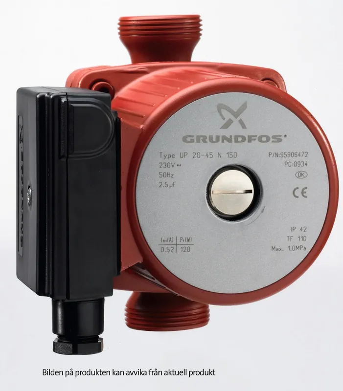 Grundfos UP 20-45N 150mm 230V 95906472 Weekendaanbieding