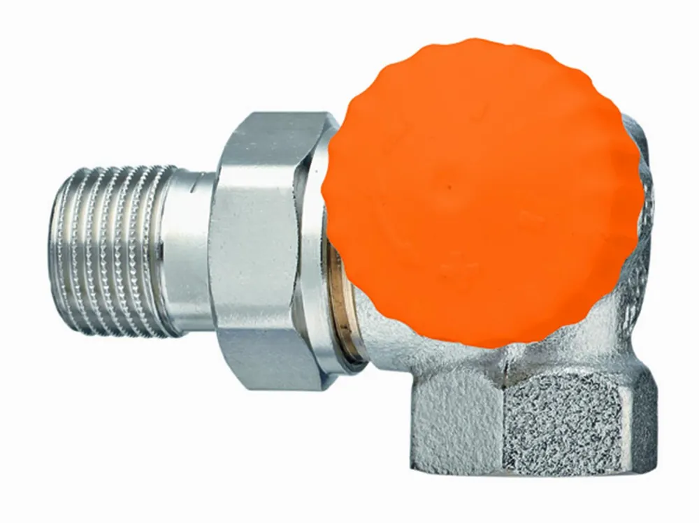 Seizoensaanbieding Heimeier Eclipse, drukgecompenseerde thermostatische radiatorkraan 1/2" Dubbel Haaks Rechts