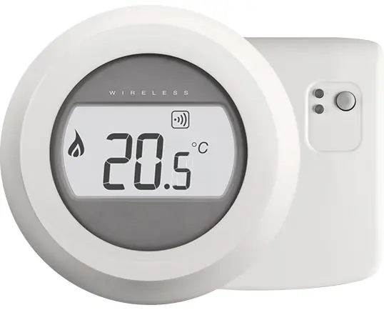 Voordeelprijs Honeywell Home Round Wireless RF On/Off kamerthermostaat Aan/uit Y87RF2012