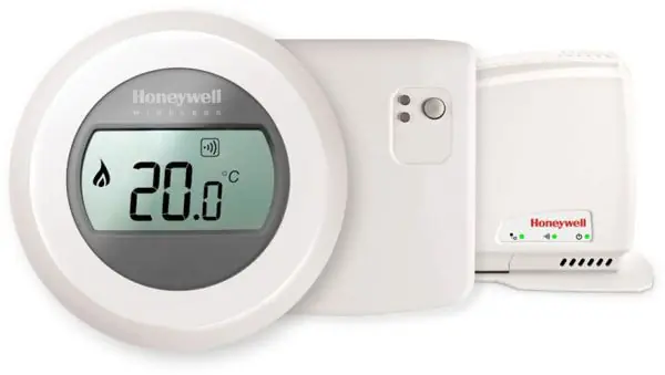 Koop Online Honeywell Round Wireless On/Off Connected Kamerthermostaat draadloos batterij Y87RFC2032