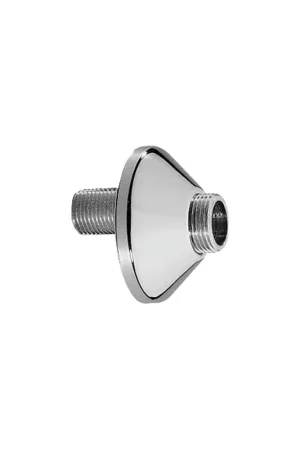 Ideal Standard, S-koppeling, met rozet, 13mm sprong, G1/2" x G3/4" (buitendraad x buitendraad), chroom (set van 2 stuks) Direct Verzonden