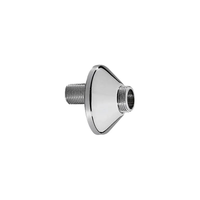 Ideal Standard, S-koppeling, met rozet, 13mm sprong, G1/2" x G3/4" (buitendraad x buitendraad), chroom (set van 2 stuks) Direct Verzonden