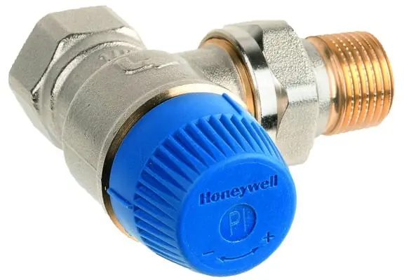 Laatste Kans Honeywell Home dynamisch thermostatisch ventiel, DN15, haaks, PN10, 20-145 l/h, 60kPA 0,6 bar