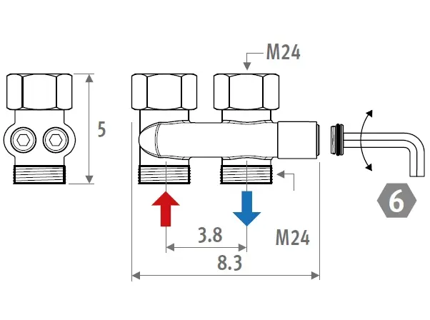 Jaga Cros-Flow voor Pro Ventielen 38mm Veilige Betaling