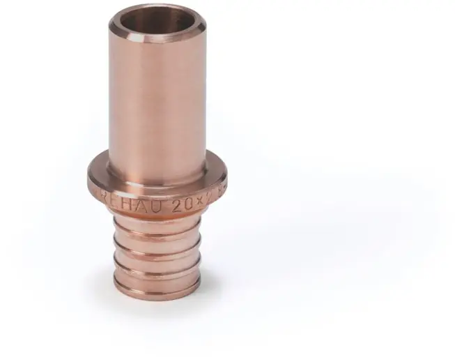 Rehau Rautitan RX+ knel/soldeer overgang 16 x 15mm (schuif x soldeer) Beperkt Aanbod