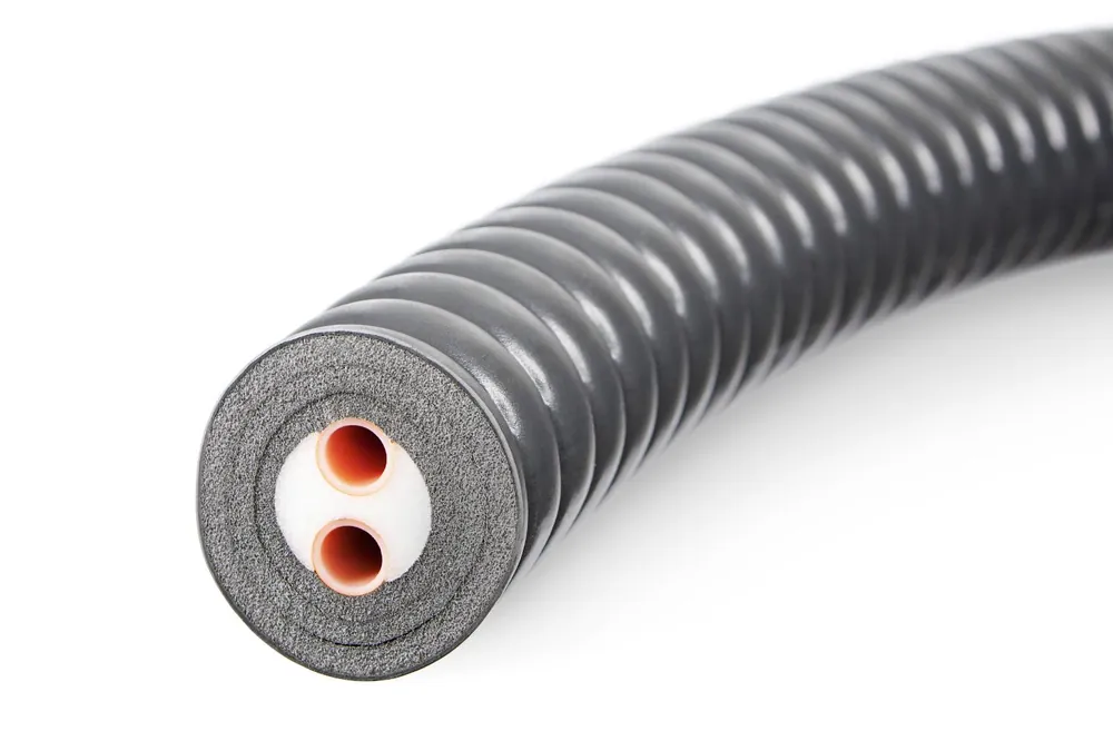 Rehau Rauvitherm terreinleiding DUO 40+40/150 mm, 40x3,7(2x)x148 mm, zwart Speciale Aanbieding