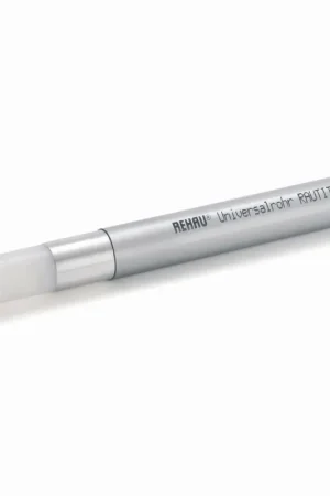 Beperkte Voorraad Rehau Rautitan Stabil meerlagenbuis glad, 32x4.7mm, 3 lagen, aluminium, PE, flexibel, buis grijs, 5m 11301011005