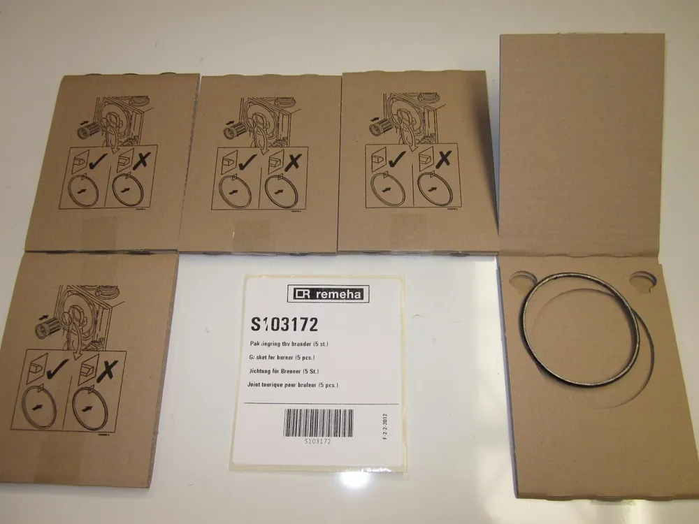 Direct Beschikbaar Remeha Avanta en andere series brander pakkingring (5 stuks) S103172