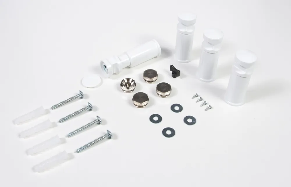 Goedkoop Thermrad (reserve) bevestigingsset tbv Thermrad Basic-6 handdoekradiator kleur wit RAL 9016 926511