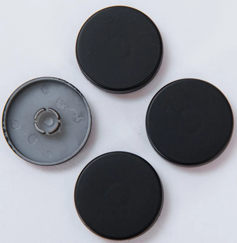 Direct Beschikbaar Thermrad (reserve) set a 4 afdekkapjes tbv Tone handoekradiator, kleur matzwart