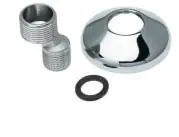 Veilige Betaling Solar S-koppeling, aansluiting 3/4 x 1/2" met rozet, kleur chroom, verpakt per 2
