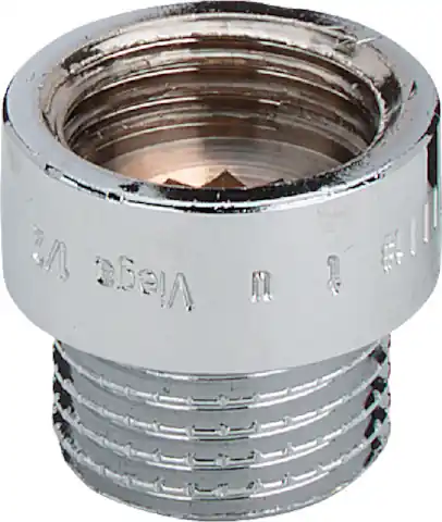 Betaalbaar Solar rechte koppeling, kraanverlengstuk 1/2" x 1/2" L = 10mm verchroomd (binnendraad x buitendraad)