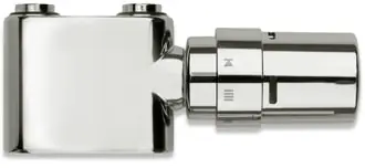 Vasco Design ventielset Recht Chroom voor midden-onder aansluiting inclusief thermostaatkop 118210400000099 Populair