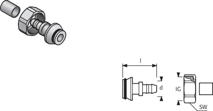Uponor Vario schroefkoppeling Minitec euroconus 9.9x1.1 G3/4"euro 1005266 Alleen Vandaag