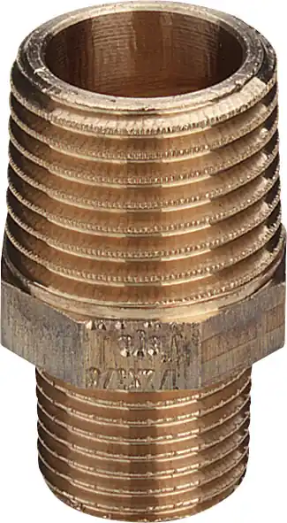 Viega 3245 Verloopnippel 1 1/4 x 1, brons / blank Weekendaanbieding