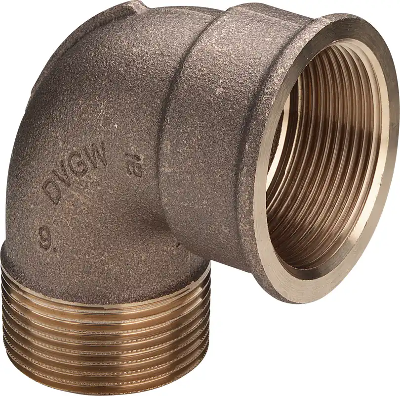 Shop Nu Viega knie koppeling ¾" x ¾", 90gr brons (binnendraad x buitendraad)