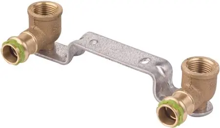 VSH Sudopress KOPER gemini beugel HOH 150mm, 15mm x 1/2 (pers x binnendraad). Met voorgevormde fixatiebeugel Lage Kosten
